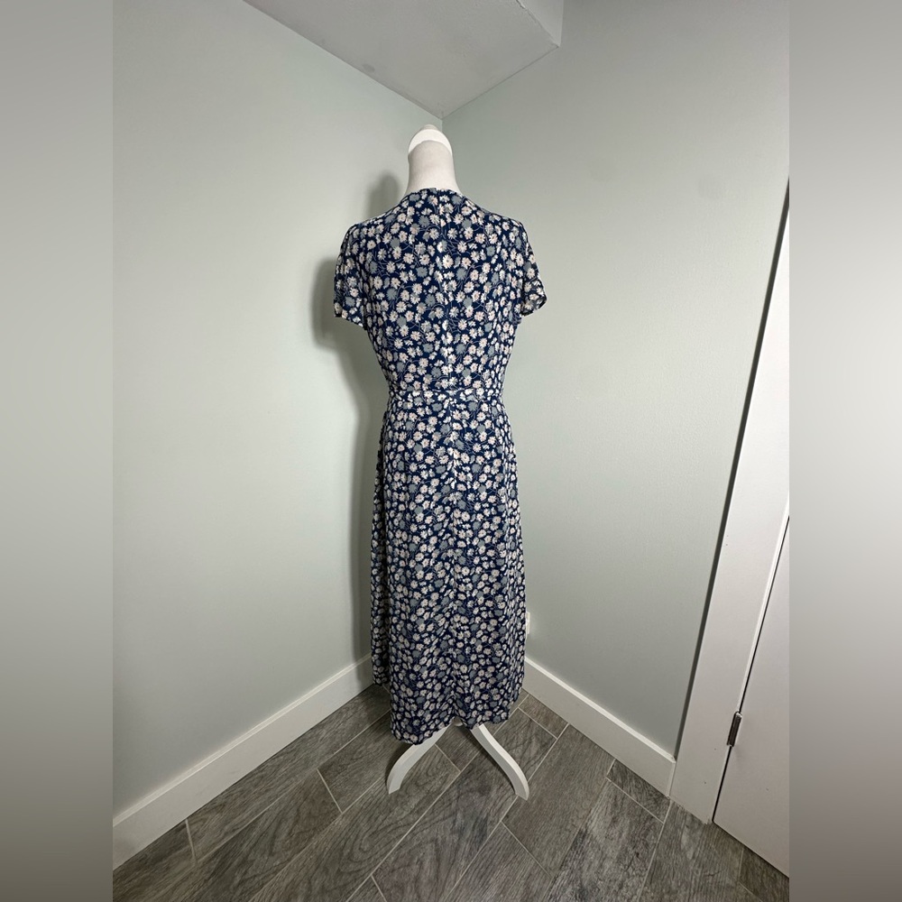 Madewell Wrap-Front Midi Dress in French Floral Size 6 - Picture 8 of 17